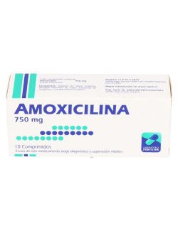 AMOXICILINA 750 MG 10 COMPRIMIDOS BIOEQUIVALENTE LAB.MINTLAB