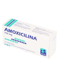 AMOXICILINA 750 MG 10 COMPRIMIDOS BIOEQUIVALENTE LAB.MINTLAB