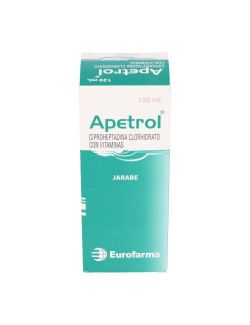 CIPROHEPTADINA CRORHIDRATO CON VITAMINAS APETROL JARABE 120 ML EUROFARMA