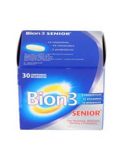 BION 3 SENIOR VITAMINAS 30 COMPRIMIDOS RECUBIERTO P&G