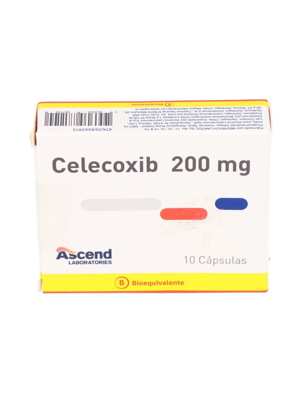 CELECOXIB 200 MG 10 CAPSULAS BIOEQUIVALENTE ASCEND CENABAST