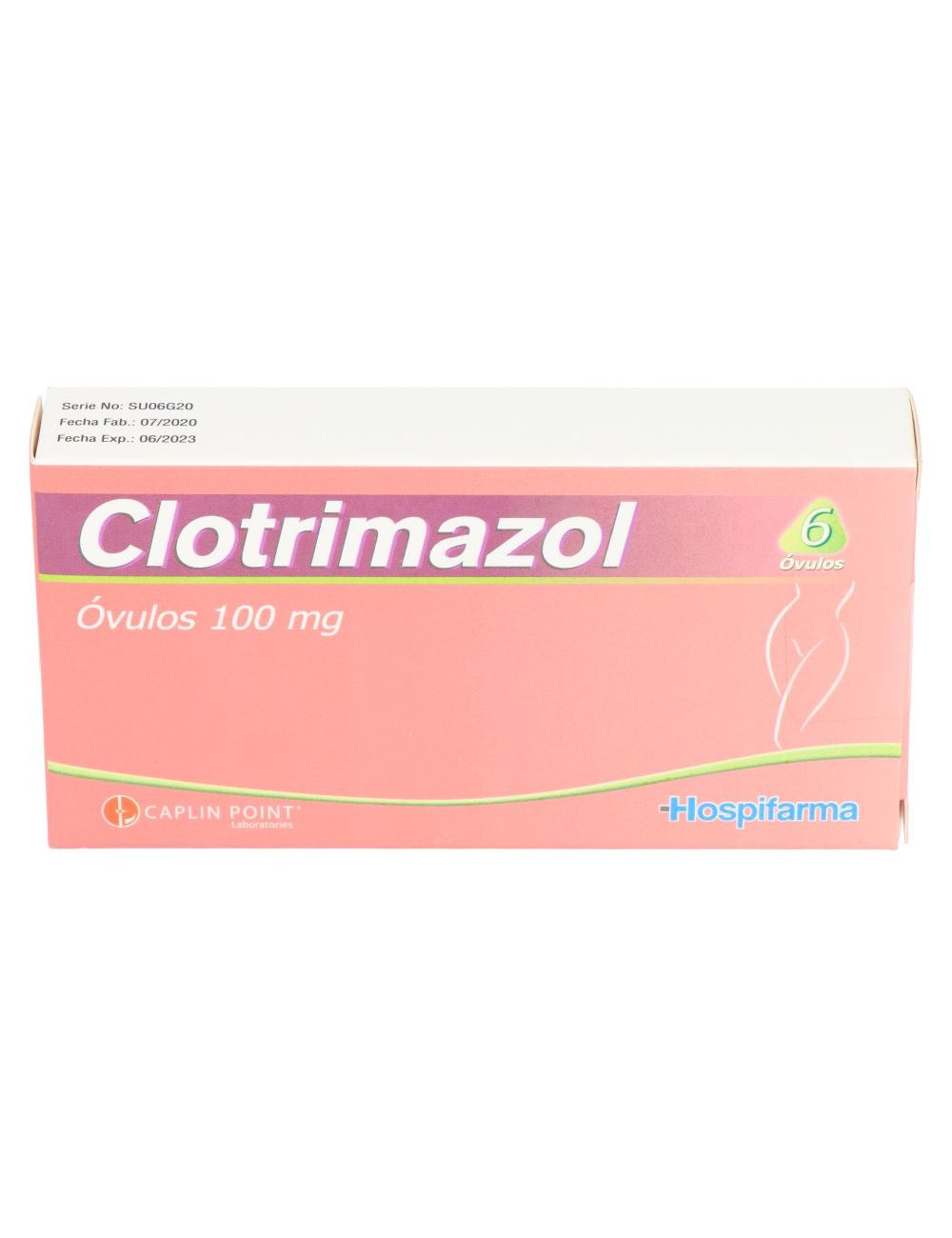 CLOTRIMAZOL 100 MG 6 OVULOS HOSPIFARMA