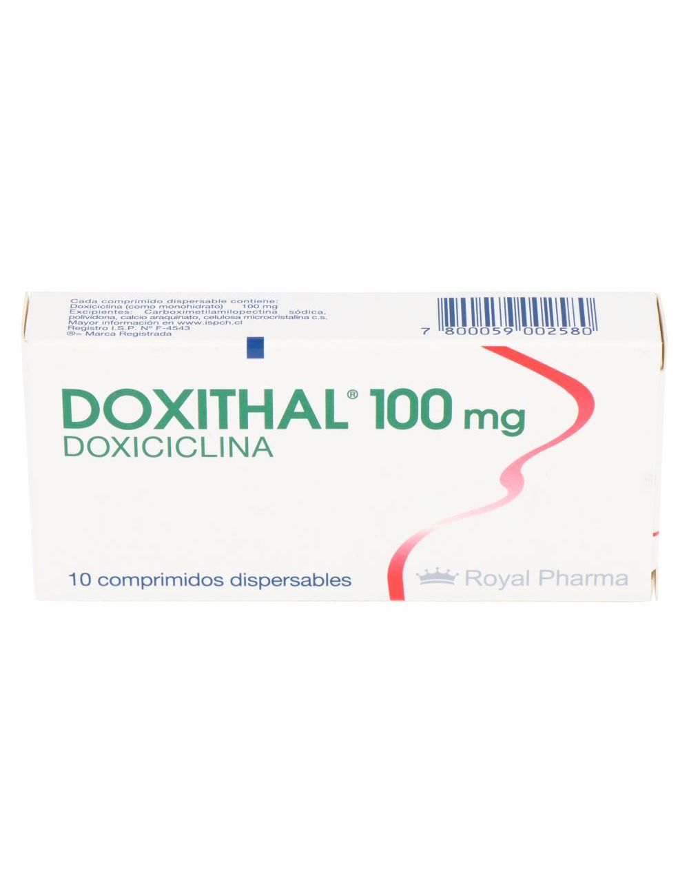 DOXITHAL DOXICICLINA  100 MG 10 COMPRIMIDOS DISPERSABLES LAB. ROYAL PHARMA