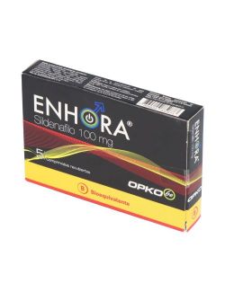 SILDENAFILO ENHORA 100 MG 5 COMPRIMIDOS RECUBIERTOS BIOEQUIVALENTE LAB. OPKO