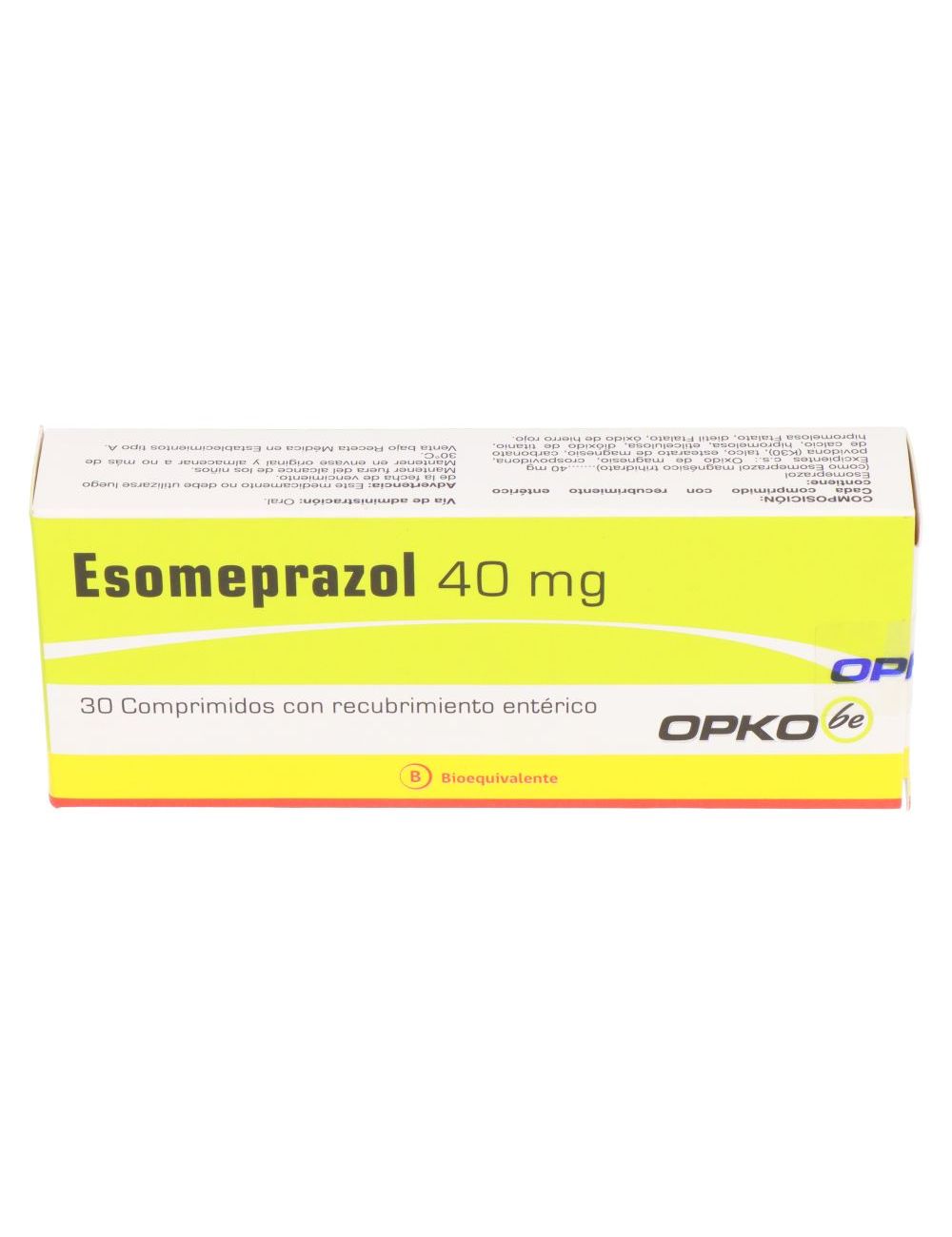 ESOMEPRAZOL 40 MG 30 COMPRIMIDOS RECUBIERTO ENTÉRICO BIOEQUIVALENTE OPKO