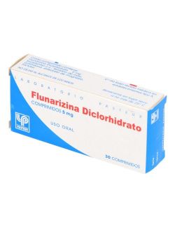 FLUNARIZINA DICLORHIDRATO 5 MG 30 COMPRIMIDOS LABORATORIO PASTEUR