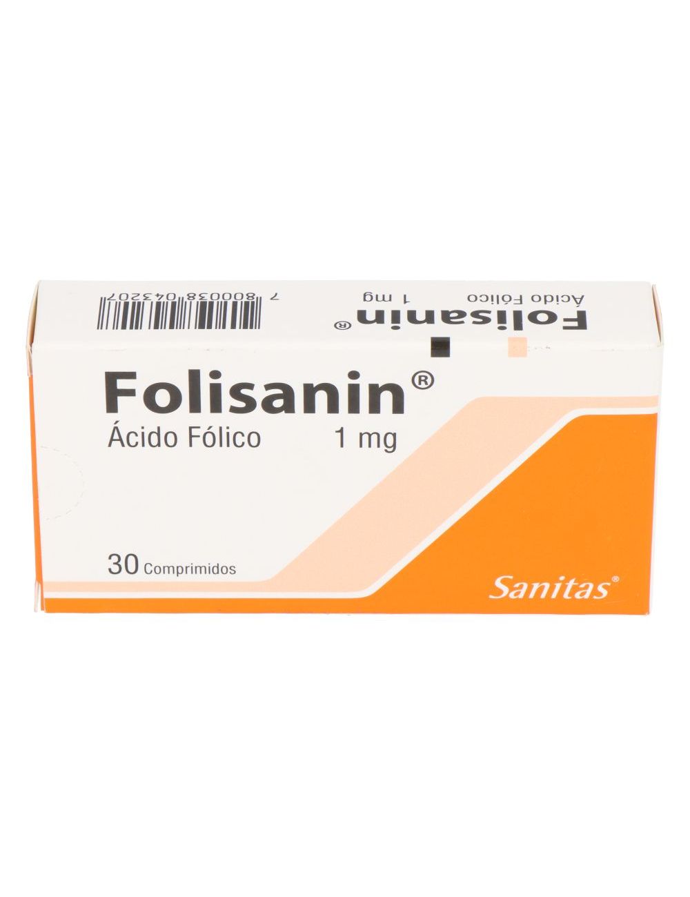 FOLISANIN ACIDO FOLICO 1 MG 30 COMPRIMIDOS LABORATORIO SANITAS