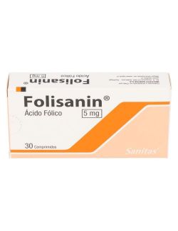 FOLISANIN ACIDO FOLICO 5 MG 30 COMPRIMIDOS LAB. SANITAS