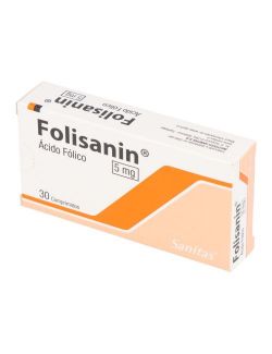 FOLISANIN ACIDO FOLICO 5 MG 30 COMPRIMIDOS LAB. SANITAS