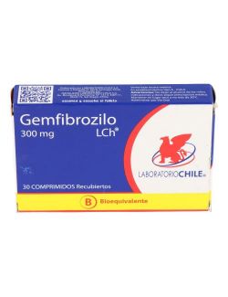 GEMFIBROZILO 300 MG 30 COMPRIMIDOS RECUBIERTOS BIOEQUIVALENTE LAVORATORIO CHILE