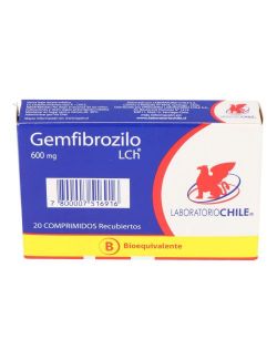 GEMFIBROZILO 600 MG 20 COMPRIMIDOS BIEQUIVALENTE LABORATORIO CHILE