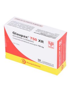 METFORMINA GLAUPAX XR 750 MG 30 COMPRIMIDOS DE LIBERACIÓN PROLONGADA BIOEQUIVALENTE PASTEUR