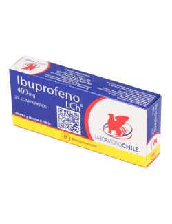 IBUPROFENO 400 MG 20 COMPRIMIDOS BIOEQUIVALENTE LABORATORIO CHILE