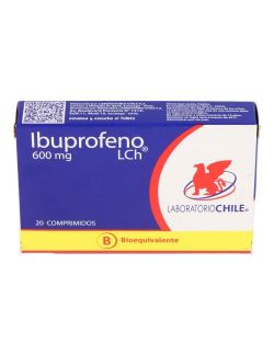IBUPROFENO 600 MG 20 COMPRIMIDOS BIOEQUIVALENTE LABORATORIO CHILE