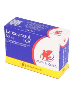 LANSOPRAZOL 30 MG 30 CAPSULAS BIOEQUIVALENTE LABORATORIO CHILE