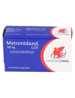 METRONIDAZOL 500 MG 10 OVULOS VAGINALES LABORATORIO CHILE