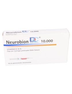 NEUROBION VITAMINAS B1-B6-B12 DOBRE CAMARA 3 JERINGAS PRELLENADAS LAB. MERCK