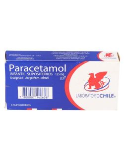 PARACETAMOL INFANTIL 125 MG 6 SUPOSITORIOS CHILE