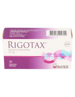 CETIRIZINA DICLORHIDRATO RIGOTAX 10 MG 30 CÁPSULAS BLANDAS LABORATORIOS PRATER