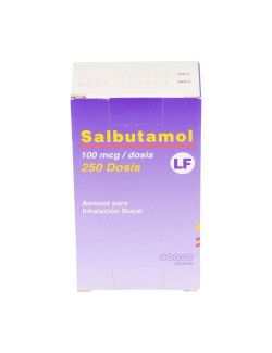 SALBUTAMOL-LF 250 DOSIS AEROSOL PARA INHALACION BUCAL CHEMOPHARMA