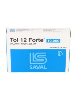 TOL 12 FORTE 10.000 UI 3 AMPOLLAS SOLUCION INYECTABLE I.M. SAVAL