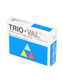 TRIO-VAL 10 COMPRIMIDOS RECUBIERTOS SAVAL