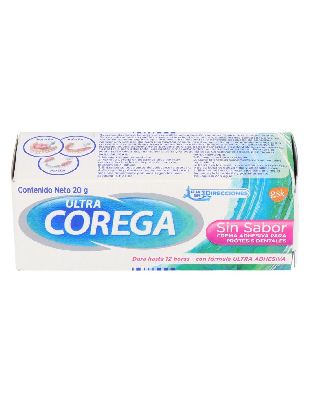 CREMA ADHESIVA PRÓTESIS DENTAL COREGA SIN SABOR 20 GR