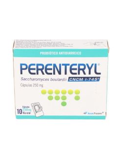 PERENTERYL PROBIÓTICO ANTIDIARREICO 10 CÁPSULAS DE 250 MG  LAB.AXON PHARMA