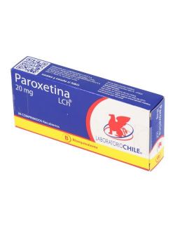 PAROXETINA 20 MG 30 COMPRIMIDOS RECUBIERTOS BIOEQUIVALENTE LABORATORIO DE CHILE