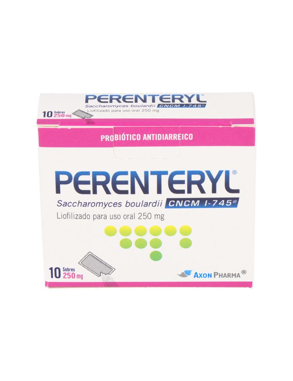 PERENTERYL PROBIÓTICO ANTIDIARREICO SACCHAROMYCES BOULARDII 10 SOBRES DE 250 MG LAB. AXON PHARMA