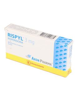 RISPERIDONA RISPYL 3 MG 20 COMPRIMIDOS BIOEQUIVALENTE AXON PHARMA