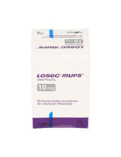 LOSEC MUPS OMEPRAZOL 10MG 28 COMPRIMIDOS RECUBIERTOS LIBERACION PROLONGADA LAB.ASTRA ZENECA