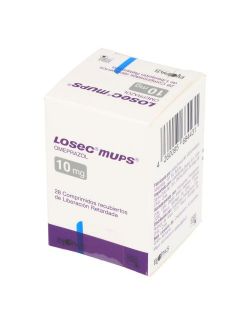 LOSEC MUPS OMEPRAZOL 10MG 28 COMPRIMIDOS RECUBIERTOS LIBERACION PROLONGADA LAB.ASTRA ZENECA