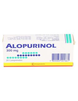 ALOPURINOL 300 MG 20 COMPRIMIDOS BIOEQUIVALENTE MINTLAB