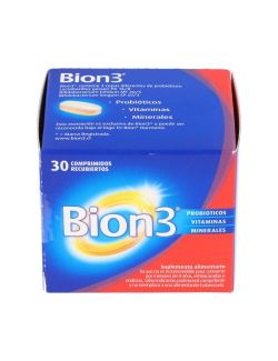 BION 3 VITAMINAS 30 COMPRIMIDOS RECUBIERTO P y G