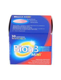 BION 3 MINI SUPLEMENTO ALIMENTICIO 30 COMPRIMIDOS MASTICABLES PG