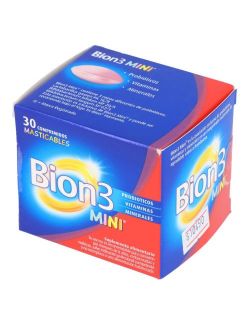 BION 3 MINI SUPLEMENTO ALIMENTICIO 30 COMPRIMIDOS MASTICABLES PG