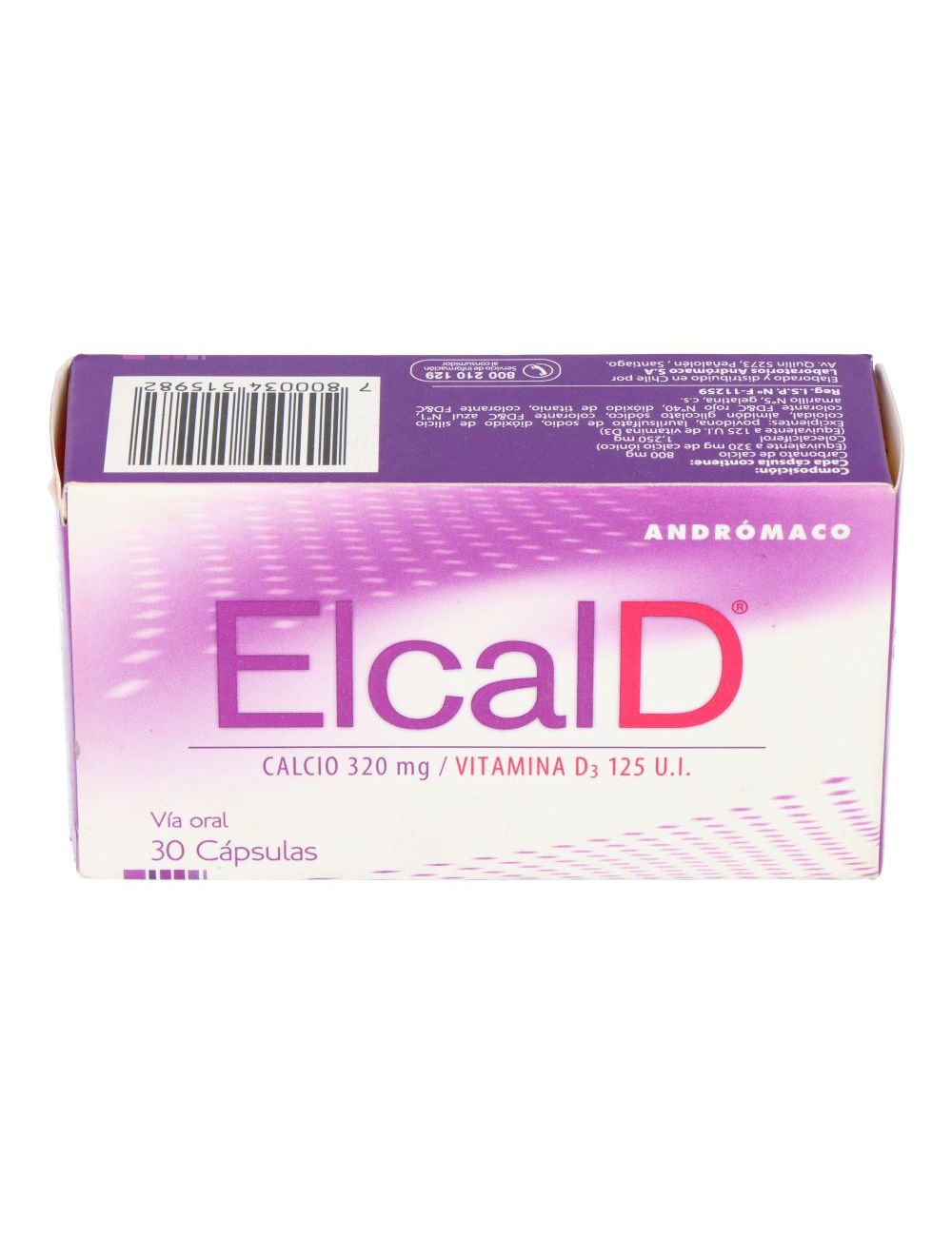 ELCAL D 30 CAPSULAS ANDROMACO