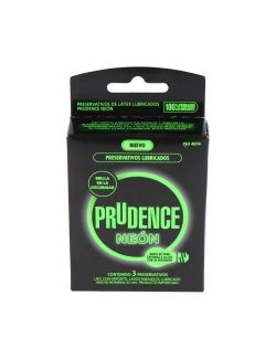 PRESERVATIVO PRUDENCE NEON 3 UNIDADES DKT