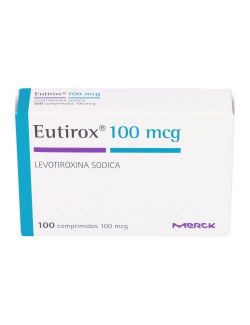 LEVOTIROXINA EUTIROX 100 MCG 100 COMPRIMIDOS MERCK