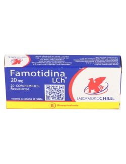 FAMOTIDINA 20 MG 20 COMPRIMIDOS RECUBIERTOS BIOEQUIVALENTE LABORATORIO CHILE