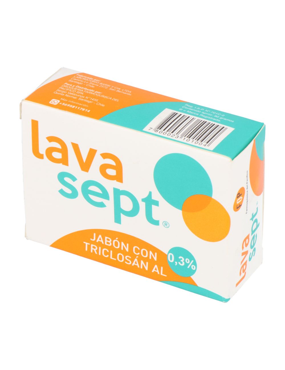 LAVASEPT TRICLOSAN 0.3% JABÓN PAN 90 GR