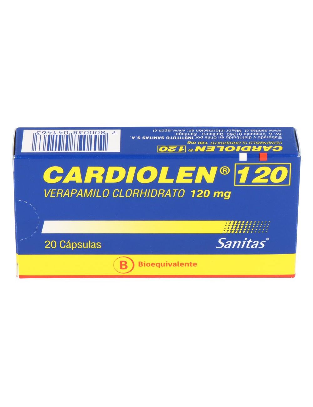 CARDIOLEN 120 MG X 2O CAP