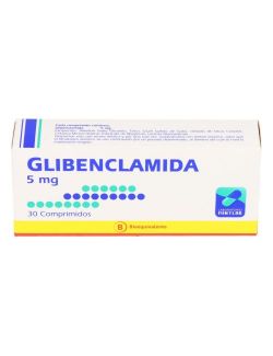GLIBENCLAMIDA 5 MG 30 COMPRIMIDOS BIOEQUIVALENTE MINTLAB