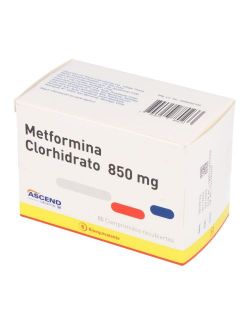 METFORMINA 850MG 60 COMPRIMIDO RECUBIERTOS BIOEQUIVALENTE ASCEND