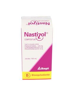 NASTIZOL COMPOSITUM PARACETAMOL 125 MG/CLORFENAMINA 2 MG/PSEUDOEFEDRINA 30 MG  JARABE 100ML LAB.BAGO