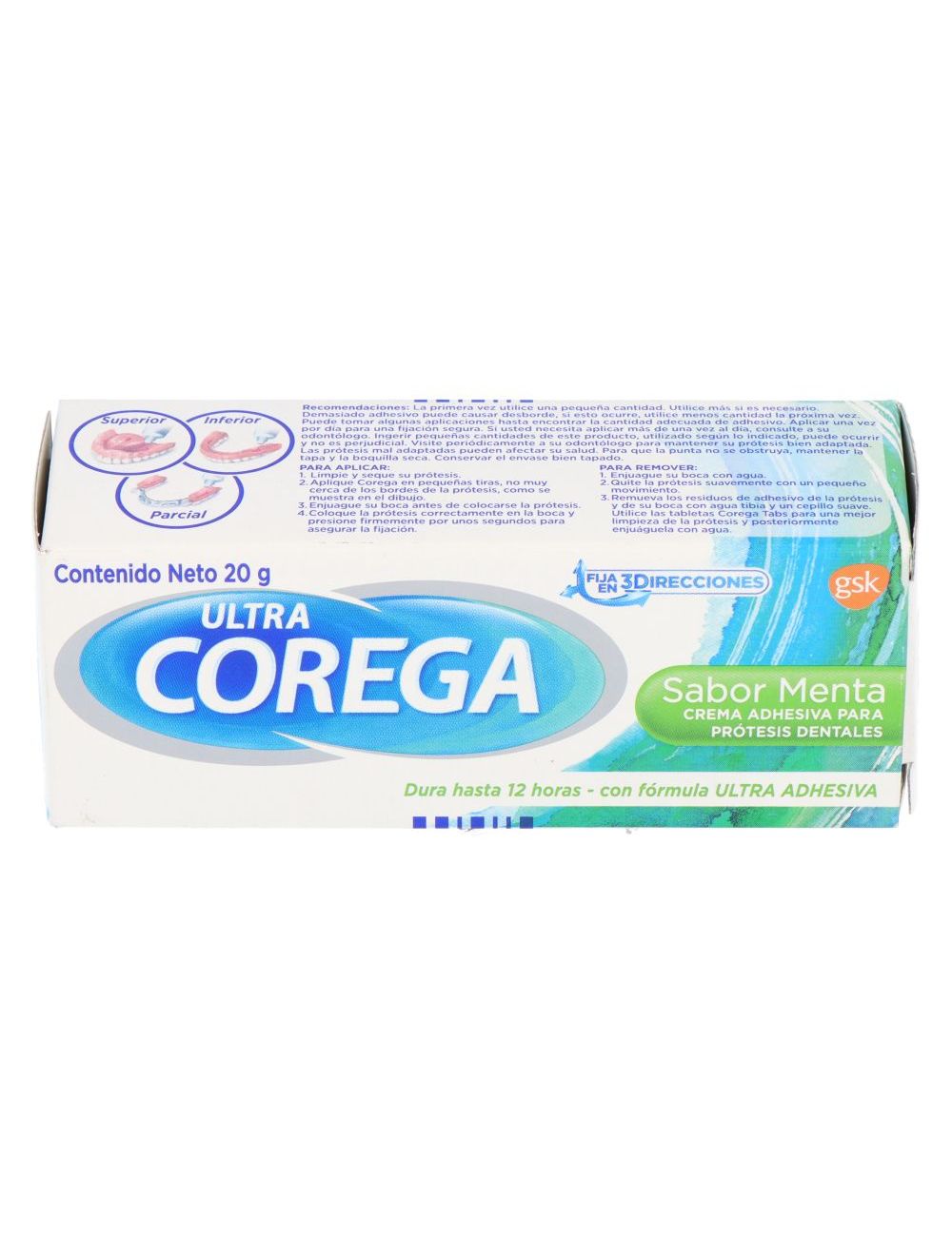CREMA ADHESIVA PRÓTESIS DENTAL COREGA SABOR MENTA 20 GR