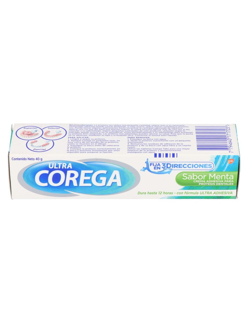 CREMA ADHESIVA PRÓTESIS DENTAL COREGA SABOR MENTA 40 GR
