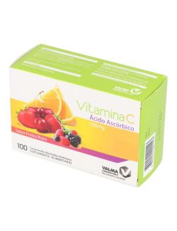 VITAMINA ACIDO ASCORBICO C 100 MG 100 COMPRIMIDOS VALMA