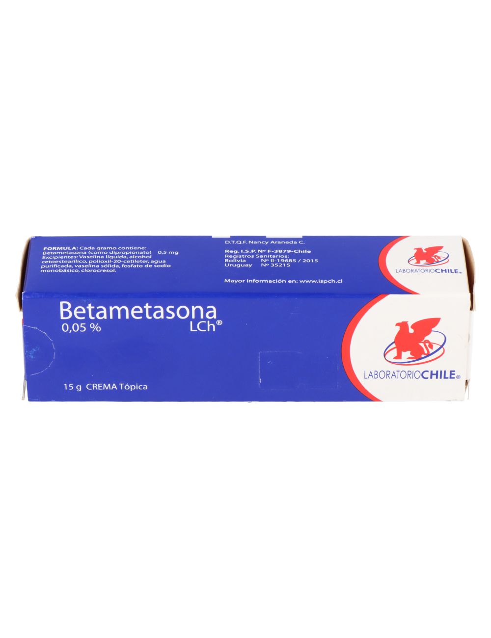 BETAMETASONA 0.05% CREMA TOPICA 15GR LAB.CHILE